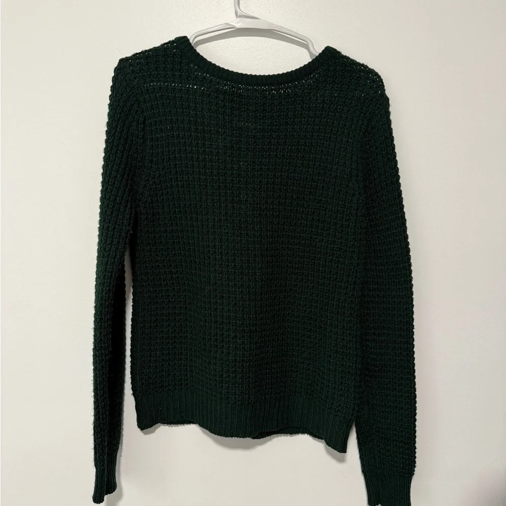 Ambiance apparel Forest Green Knit Sweater size Medium - Picture 1 of 4